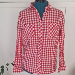 Levi's Red and White Checkered Shirt